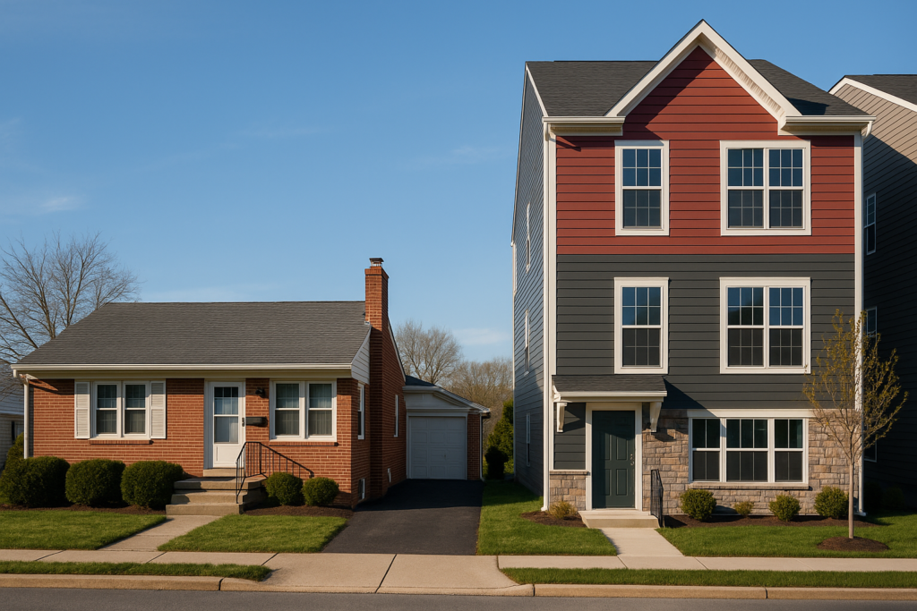 older homes vs new construction Enola Pennsylvania comparison